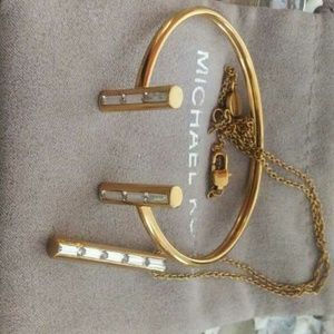 Michael kors matching bracelet and necklace set
